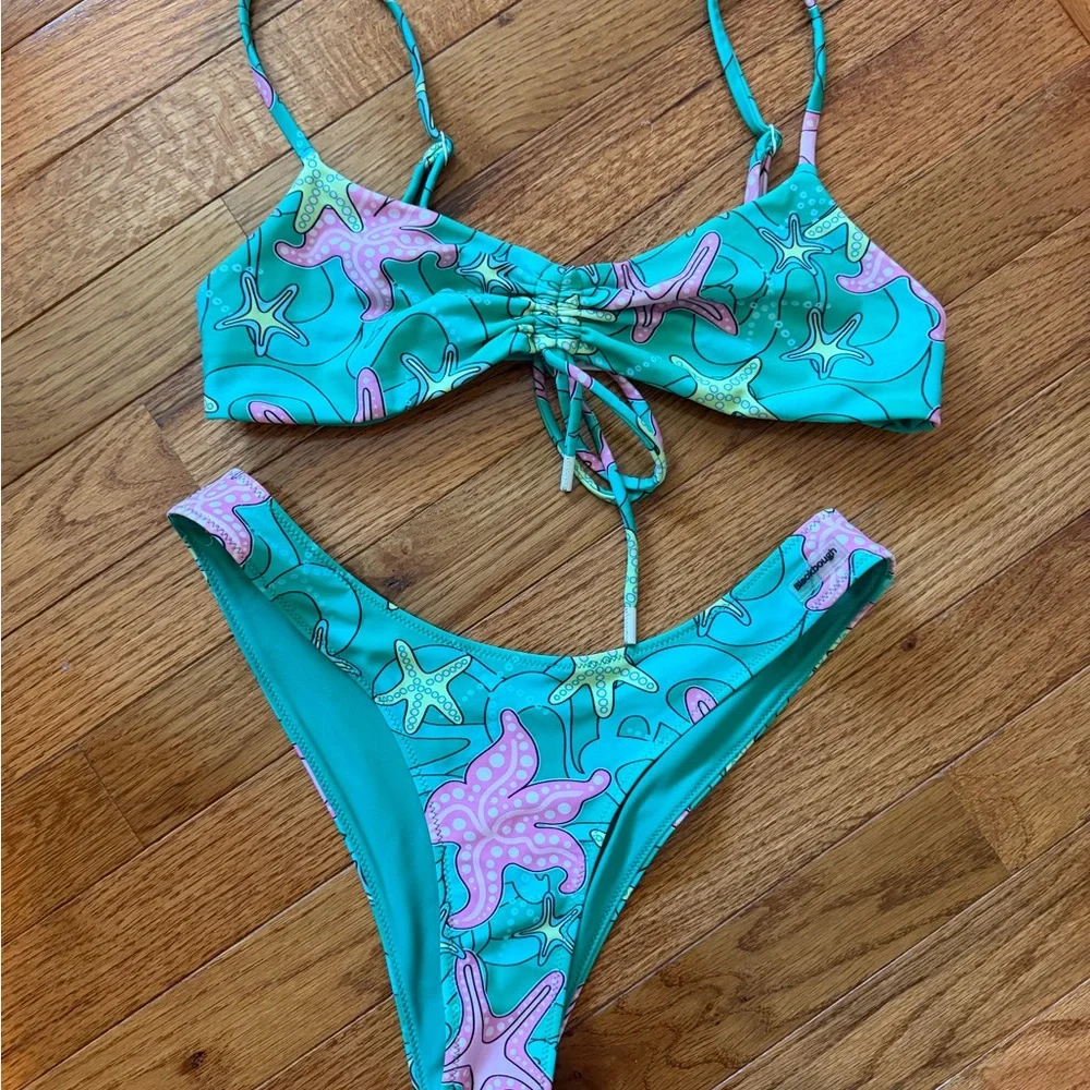 Blackbought Starfish Print Bikini Set - Picture 1 of 5
